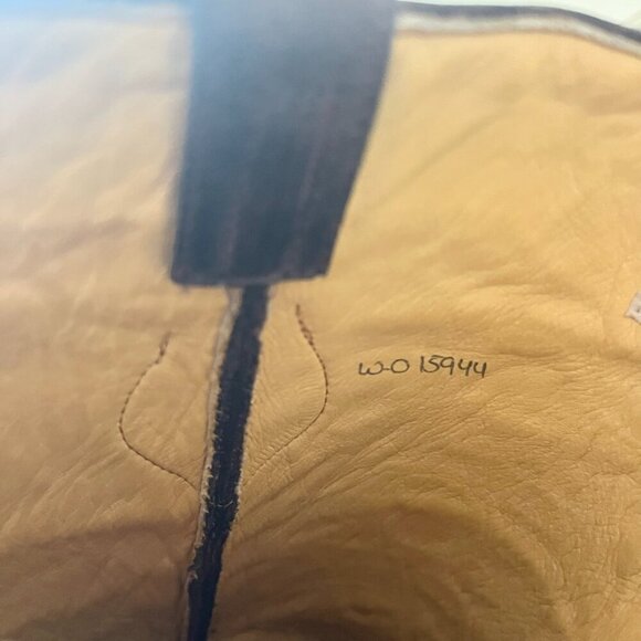 Rod Patrick Womens Cowboy Boots 10.5 A Brown Perro Loco Leather Blunt Toe Tall - Picture 11 of 13